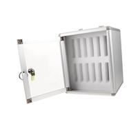Ciieeo Boîte Coffre Fort pour Telephone Portable Serrure en Toute Sécurité des Enfants Aide Cadenas Clé Verrouillage Coffre-Fort Casier De Stockage Rester Titulaire Alliage D'aluminium