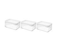 Ciieeo Boîte De 3 Pièces Boîte à Linge Couvercle Conteneur De Poudre Conteneurs En Plastique Conteneur De Stockage Conteneurs Pour L'organisation L'animal De Compagnie