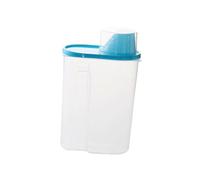 Ciieeo Boîte de Conservation Grains Bleue Récipient Hermétique Étanche pour Céréales Riz Farine avec Bec Verseur et Tasse Doseuse Stockage Aliments Secs Cuisine