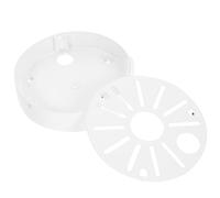 Ciieeo Boîte de Jonction Rangement de Câbles pour Caméra de Sécurité en Alliage D'aluminium Blanc, Diamètre 135mm, Robuste et Stable pour Montage Mural ou Plafond Intérieur
