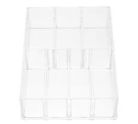 Ciieeo Boîte de Rangement Cosmétique en Acrylique 7 Compartiments et Clapets Amovibles, Organisateur Multifonctionnel pour Cosmétiques à Domicile Boutique