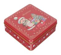 Ciieeo Boîte de Rangement en Fer-blanc N°2 pour Noël, Boîte à Bonbons et Biscuits Couvercle, Étanche et Polyvalente, pour Emballage Présent et Décoration Festive, Coffret Présent