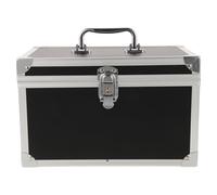 Ciieeo Boîte de Rangement Magique Multifonction Grosse Taille 30x18x19 Cm, Coffret Résistant à L’Eau Intérieur Imperméable, Cadre en Alliage D’Aluminium, Texture Peau de Requin Noire,