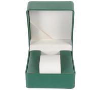 Ciieeo Boîte de Rangement pour Montres en Cuir PU Vert Foncé Étui de Montre Portable Coussin Coffret Élégant pour Collection Amortisseur Antichoc pour Usage Quotidien et Voyage