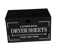 Ciieeo Boîte De Rangement Pour Papier De Séchage Décoration De Buanderie En Bois Avec Couvercle