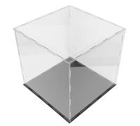 Ciieeo Boîte de Rangement Transparente en Acrylique pour Ballon de Basket et Football, Vitrine Anti-poussière 26,5 X 26,5 X 25,5 Cm, Support Léger pour Exposition et Stockage Sportif