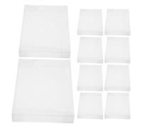 Ciieeo Boîte de Rangement Transparente en PVC Pliable 40 Pcs pour Figurines et Jouets Boîte D’Emballage Rectangulaire Anti-Poussière pour Mariage Fêtes et Rangement Quotidien