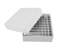 Ciieeo Boîte de Stockage Cryogénique Emplacements pour Microcentrifugeuses Boîte Congélateur Papier Imperméable avec Couvercle Rabattable Support Échantillons pour Laboratoire