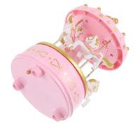 Ciieeo Boîte décor Mini carrousel carrousel Femmes d'anniversaire présentoir à Cupcakes gâteau de Cartes d'anniversaire Hauts de Forme de Petit gâteau de Carnaval Rose