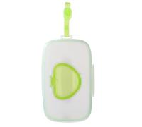 Ciieeo Boîte Distributrice Portable de Lingettes Humides Bébé Verte Compacte et Suspendue pour Berceau et Poussette Rangement Pratique pour Serviettes Hygiéniques en Voyage