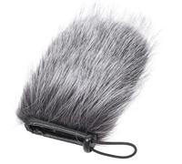 Ciieeo Bonnette Anti-Vent en Fausse Fourrure 12 CM pour Microphone Filtre Anti-Pop Réutilisable Protection Coupe-Vent Lavable Adaptée à L'Enregistrement Extérieur