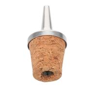 Ciieeo Bouchon de Bouteille avec Bec Verseur en Métal et Bois, Doseur Bouteille Alcool pour Distilleries et Bars à Domicile, Ajustement Confortable