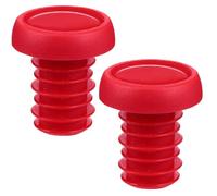 Ciieeo Bouchon de Guidon de Vélo Rouge, Caoutchouc Polyester | Embout de Cintre Vélo, Fixation à Vis par Expansion, Léger et Portable, pour Guidon Vtt