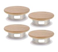 Ciieeo bouchon de pichet en acier inoxydable remplacement du couvercle de la carafe lot de 4 pour bouteille d'eau et carafe en verre, cuisine, étanche et résistance à haute température