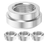 Ciieeo Bouchon de Soudage Tig 3/8 Npt Femelle en Aluminium pour Réservoir | Assemblage Rapide, Étanchéité Temporaire, Usage Automobile et Industriel, Finition Argenté, Lot