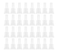 Ciieeo Bouchon Intérieur Compte-gouttes en Plastique Pp Étanche 18 Dents pour Flacon Huile Essentielle 5-100 Ml, Lot de 200 Pièces, Contrôle Précis du Dosage, Usage Personnel et DIY