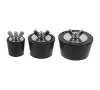 Ciieeo Bouchons de Piscine en Caoutchouc 3pcs Acier Inoxydable, Faciles à Utiliser et Résistants la Rouille, pour Piscine Enterrée et Hors-Sol