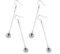 Ciieeo Boucles D’oreilles Pendantes Disco en Alliage, 2 Paires Boules Facettées Argentées, Boucles D’oreilles Fantaisie pour Femmes, Bijoux Années 70, Accessoire Fête et Halloween