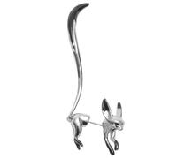 Ciieeo Boucles D’oreilles Pendantes en Alliage Blanc Orné D’émail, Boucles D’oreilles Élégantes à Motif Renard, Bijou Unique Femme Présent Fête des Mères et Cérémonie - Gouttes