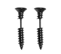 Ciieeo Boucles d'Oreilles à Vis en Acier Inoxydable Noir Clous d'Oreilles Punk Unisexes Boucles d'Oreilles Hip-Hop pour Cartilage 1 Paire Style Minimaliste et Résistant à la