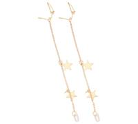 Ciieeo Boucles D'oreilles Anti-perte Lanière Kc Or, Alliage Léger, pour Femmes Sportives et Voyageuses, Protection Écouteurs sans Fil, Accessoire Mode Suspendu