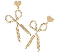 Ciieeo Boucles D'oreilles Ciseaux pour Femmes, Petites Boucles D'oreilles à Clous Dorées, Bijoux Fantaisie Légers et Esthétiques, pour Anniversaire, Mariage et Usage Quotidien