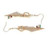 Ciieeo Boucles d'Oreilles Pendantes Carte de Palestine en Acier Inoxydable et Alliage de Zinc, Légères et Polyvalentes, Design Unique pour Soirées et Usage Quotidien