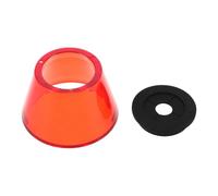 Ciieeo Bouclier de Protection des Doigts en Plastique Orange pour Lampe UV Ongles, Accessoire de Salon de Manucure Protection des Yeux et Anti-éblouissement, Adapté pour Gel