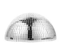 Ciieeo Boule Decorative Exterieur Jardin, Boule à Facettes Miroir Argentée en Verre et Écume, Globe Creux Réfléchissant pour Soirée et Jardin