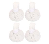 Ciieeo Boules de Moxibustion Thaï 4 Pièces en Coton Naturel, Sachets Chauds pour Massage du Dos et Aromathérapie, Accessoires Portables pour Spa et Récupération Musculaire
