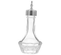 Ciieeo Bouteille à Absinthe Verre avec Couvercle Argenté Flacon Amers Étanche pour Bar Cocktail et Usage Domestique