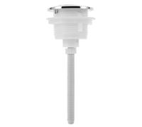 Ciieeo Bouton Chasse D'eau Argenté en Abs, Bouton Poussoir Wc à Design Simple, Résistant la Rouille et Économie D'eau, pour Sièges de Toilettes Salles de Bains et Couleur Aléatoire