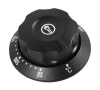Ciieeo Bouton de Remplacement pour Thermostat de Four Noir en Plastique Disque de Température 50-300℃ pour Contrôle Précis de Cuisson sur Fours Électriques et Chauffe-eau