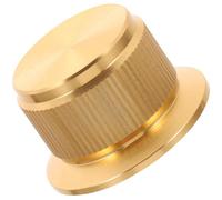 Ciieeo Bouton Rotatif Audio en Alliage D'aluminium Doré sans Marque, Bouton de Contrôle de Volume pour Guitare Électrique, Potentiomètre de Remplacement Haute Résistance, Accessoire