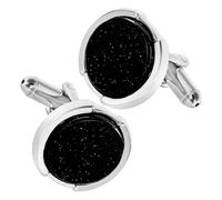 Ciieeo Boutons de Design Élégant et Artisanal Ronds Noirs en Alliage pour Hommes pour Dîners et Événements Formels