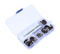 Ciieeo Boutons de Rechange pour Jeans Pantalons Boutons Amovibles et Réglables Kit de Réparation avec Tournevis Lot de 25 Ensembles