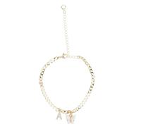 Ciieeo Bracelet de Cheville en Cuivre et Lettre A en Bijou de Corps pour Femme Chaîne Décorative D’Été pour Plage et Vacances Accessoire Élégant