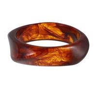 Ciieeo Bracelet Jonc en Résine Carré Large pour Femme, Bijou de Poignet Géométrique Coloré, Accessoire Léger Adapté Peau Sensible, Style Quotidien et Présent