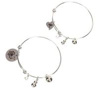 Ciieeo Bracelets Mère-Fille en Acier Inoxydable Cœur et Pissenlit Ajustables Nœud Coulissant Duo Bijoux Assortis pour Maman et Fille Légers et Confortables Présent pour Toutes