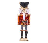 Ciieeo Broche Casse-Noisette Soldat en Alliage de Zinc Épingle Décorative Rouge Taille Moyenne Accessoire pour Vêtements Broche Mignonne pour Noël et Occasions Festives