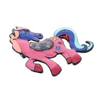 Ciieeo Broche Cheval Vintage en Alliage Hypoallergénique, Motif Coloré Rose, Pin’s du Zodiaque 2026 pour Veste, Foulard et Accessoires Équestres Féminins, Présent Anniversaire Cheval