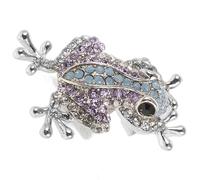 Ciieeo Broche Grenouille Attrayant en Alliage de Zinc, Épingle à Animaux Unique et Créative, Ne Déforme Pas et Ne Déchire Pas Vêtements, Accessoire de Mode