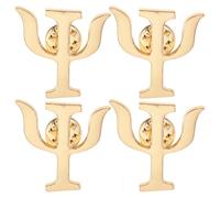 Ciieeo Broches Élégantes Psychologue en Alliage 4 Pièces Épingle Décorative pour Femmes Usage Bureau École Présent Professionnel