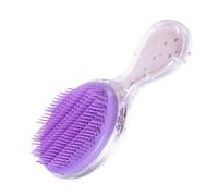 Ciieeo Brosse à Cheveux Démêlante pour Tout-petit Transparente, Peigne Ovale Cartoon Massage Cuir Chevelu, Accessoire Coiffure Garçon et Filles Fille, Brosse Douce pour Cheveux Secs
