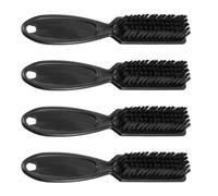 Ciieeo Brosse de Nettoyage pour Cheveux en Nylon Doux 4pcs, Brosse de Coiffure en Plastique Noir, Nettoyage pour Salons et Usage Domestique