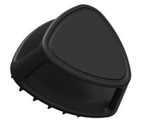 Ciieeo Brosse Nettoyante Visage des Hommes en Silicone Souple, Brosse Exfoliante et Masseur de Cuir Chevelu, Accessoire Compact Noir pour Soins Capillaires et Entretien Barbe