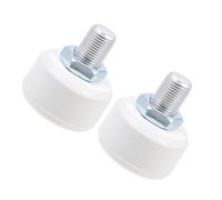 Ciieeo Butées de Frein en Caoutchouc Réglables pour Patins à roulettes Quad Embouts de Rechange Haute Élasticité 2 Pièces Blanches à Tête Alvéolée Accessoires pour Patinoires et Parcs