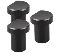Ciieeo Butées d'Établi en Alliage d'Aluminium Noir 19 MM Lot de 3 Serrage-Joints Courts pour Fixation Précise Accessoires de Menuiserie pour Rabotage Fraisage et Découpe sur Bois
