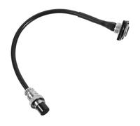 Ciieeo Câble Micro Xlr Mâle-femelle à Montage Fixe 8 Broches Métal Prise d Circulaire, Rallonge Audio Courte pour Microphone, Transmission Sonore Claire pour Conférence Professionnelle