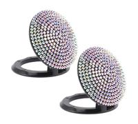 Ciieeo Cache-bouton D'allumage Bling pour Voiture Strass Scintillants, Protection Abs pour Décoration Intérieure Auto, Lot de 2 Pièces